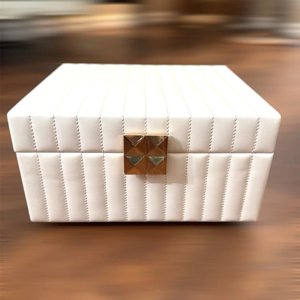 2 tier multi storage jewelry box with mirror, NWOT